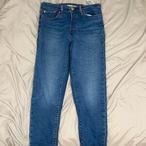 Wedgie Skinny Levi’s Jeans. Dark blue rigid denim size 29